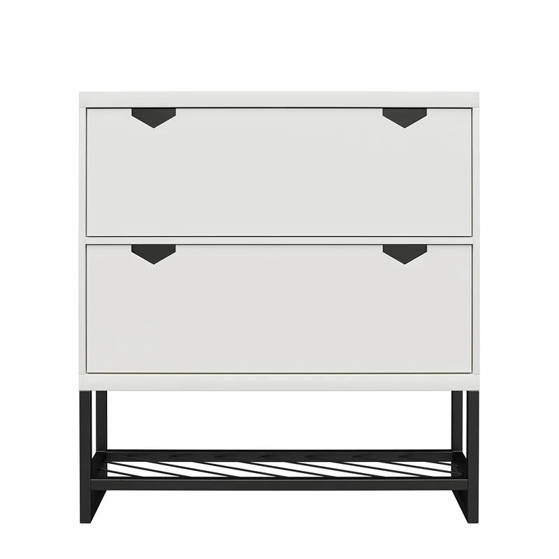 Shoe Rack: 12 Pair Shoe Storage Cabinet