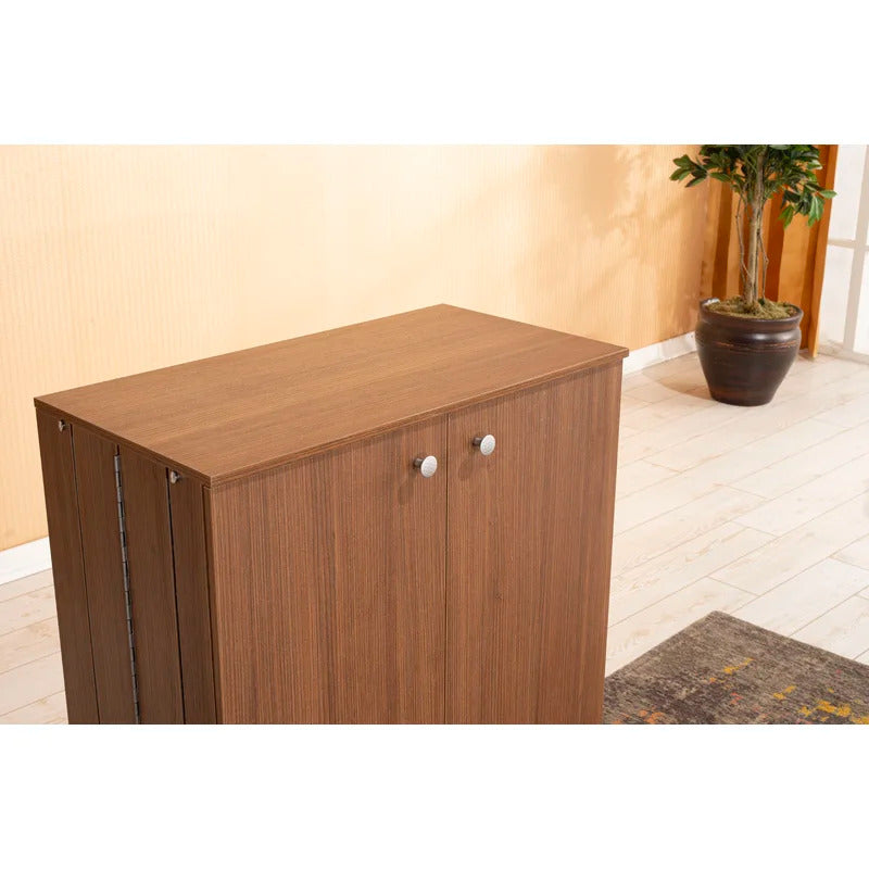 Shoe Rack: 12 Pair Shoe Storage Cabinet