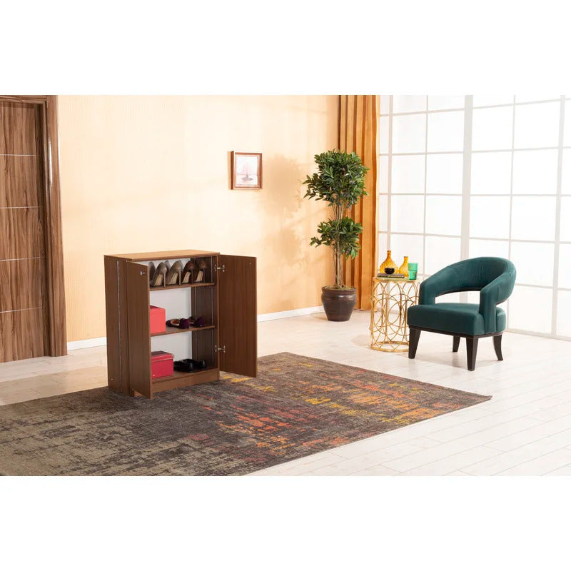 Shoe Rack: 12 Pair Shoe Storage Cabinet