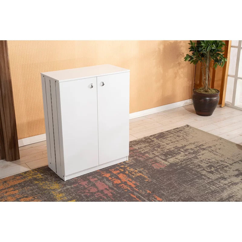 Shoe Rack: 12 Pair Shoe Storage Cabinet