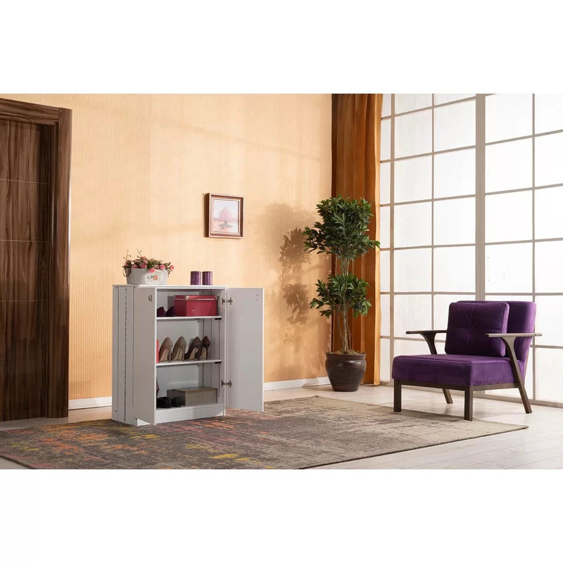 Shoe Rack: 12 Pair Shoe Storage Cabinet
