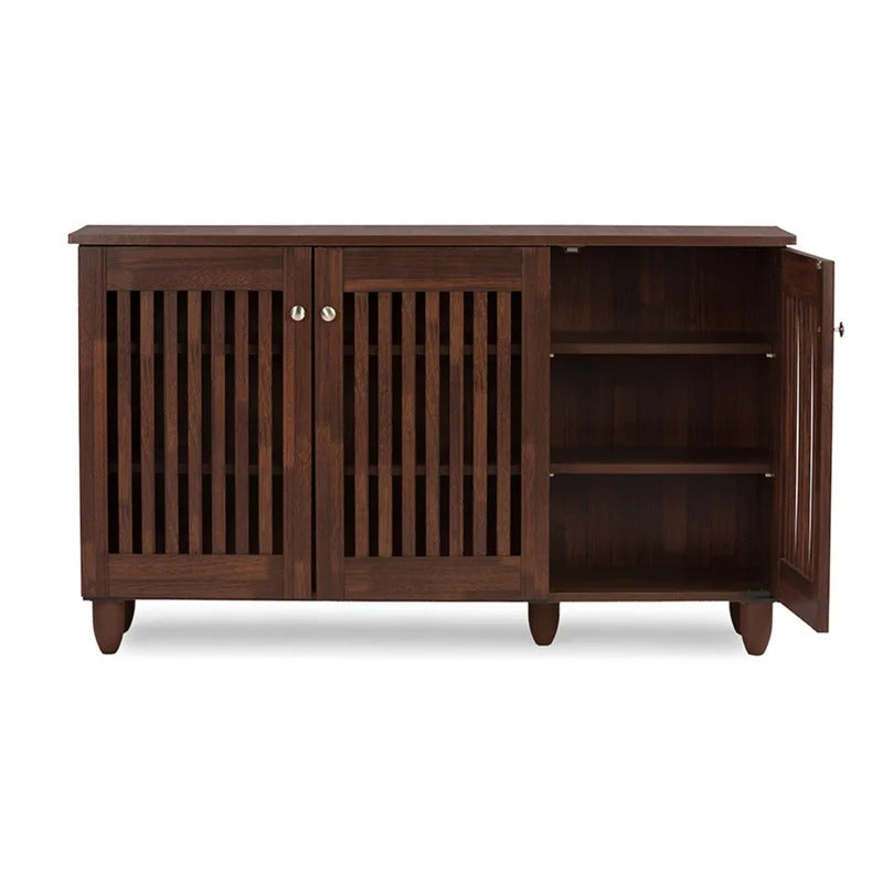 Shoe Rack: 12 Pair Shoe Storage Cabinet