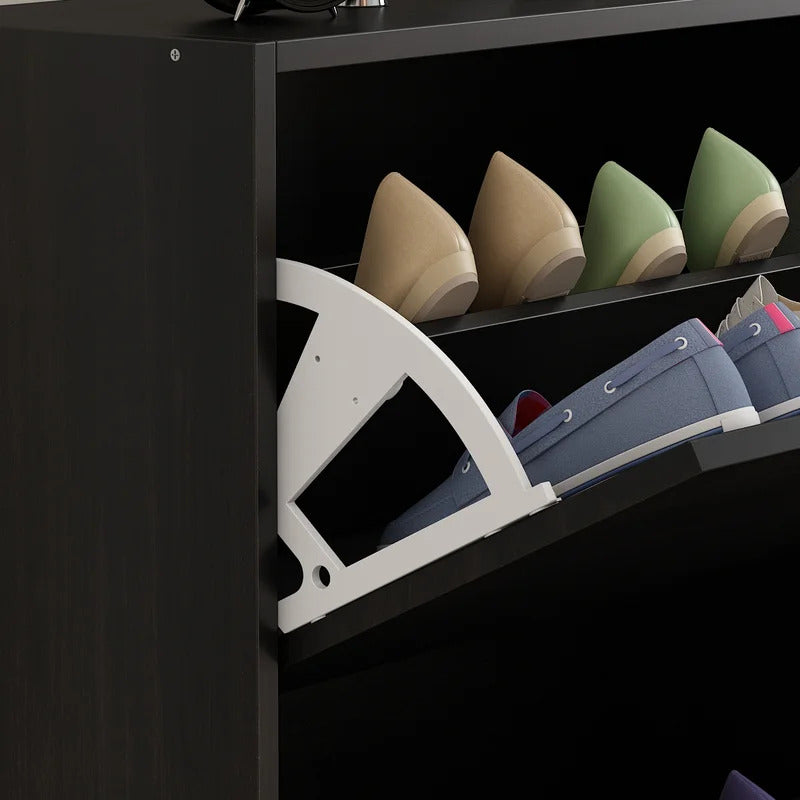 Shoe Rack: 12 Pair Shoe Storage Cabinet