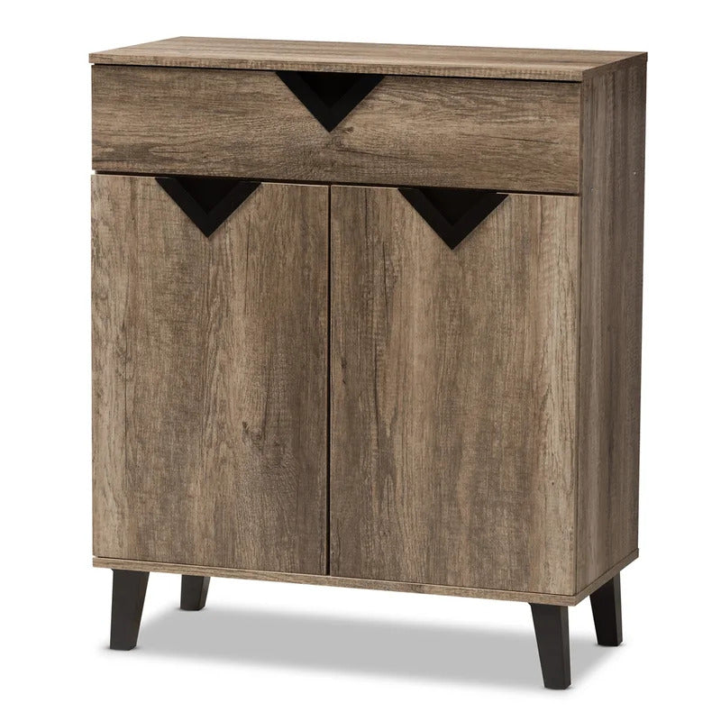 Shoe Rack: 12 Pair Shoe Storage Cabinet