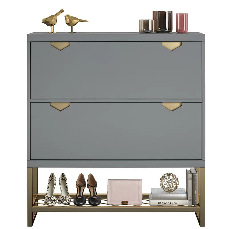 Shoe Rack: 12 Pair Shoe Storage Cabinet