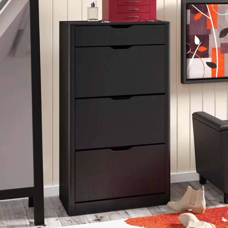 Shoe Rack: 12 Pair Shoe Storage Cabinet