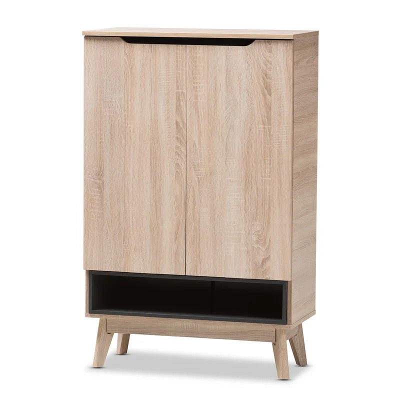 Shoe Rack: 12 Pair Shoe Storage Cabinet