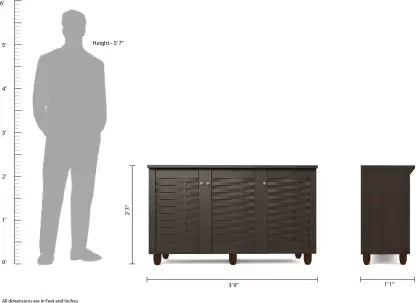 Shoe Rack 12 Pair Shoe Storage Cabinet