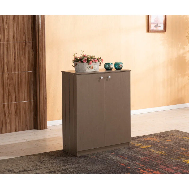 Shoe Rack: 12 Pair Shoe Storage Cabinet
