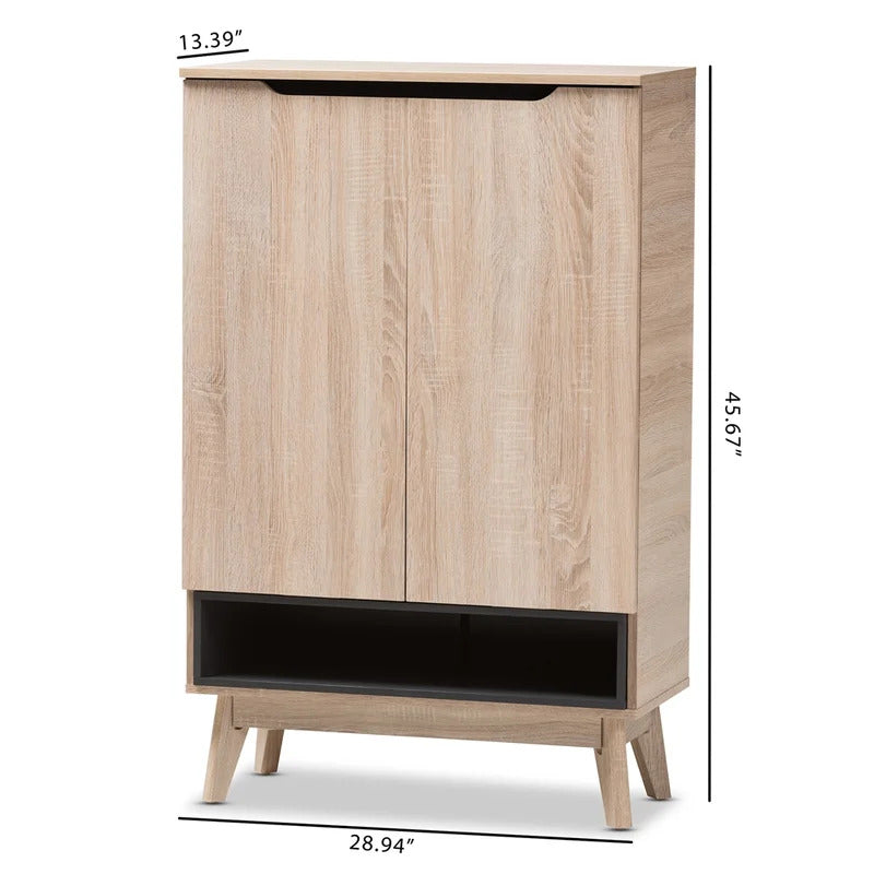 Shoe Rack: 12 Pair Shoe Storage Cabinet