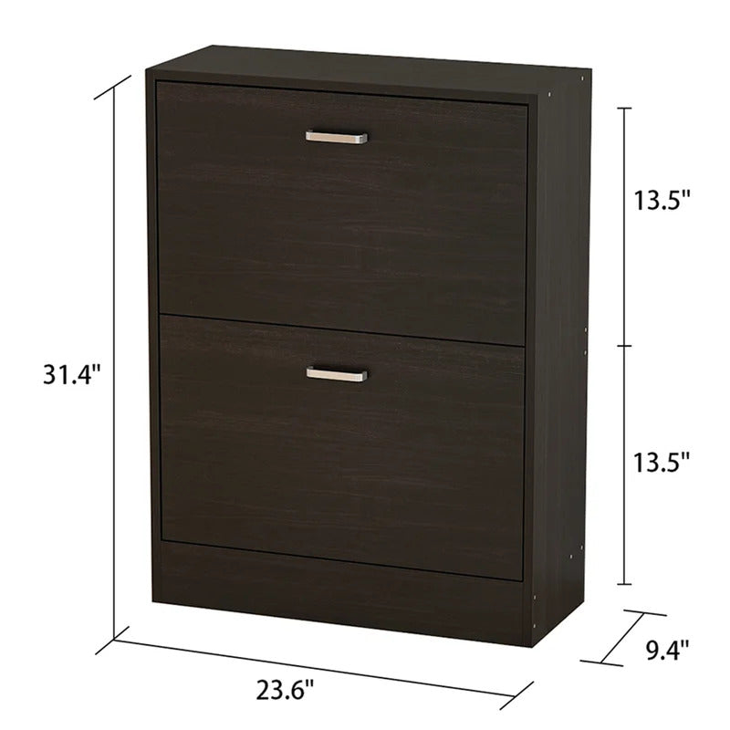 Shoe Rack: 12 Pair Shoe Storage Cabinet