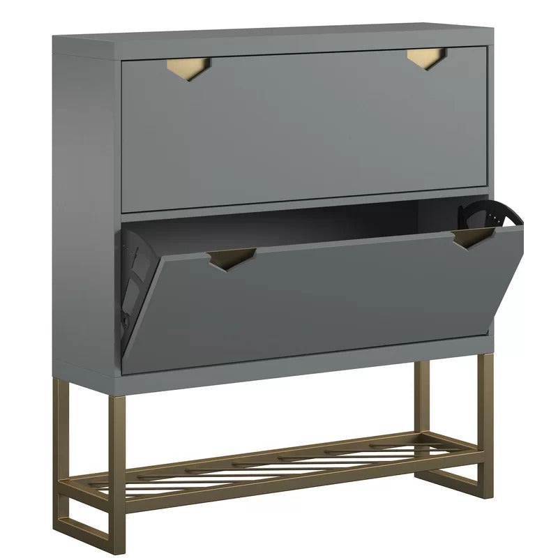 Shoe Rack: 12 Pair Shoe Storage Cabinet