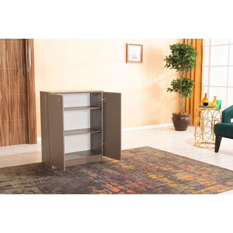 Shoe Rack: 12 Pair Shoe Storage Cabinet
