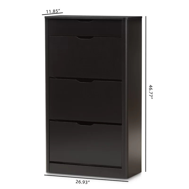 Shoe Rack: 12 Pair Shoe Storage Cabinet