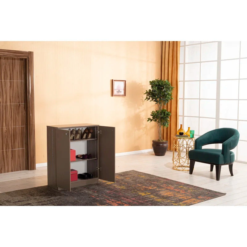 Shoe Rack: 12 Pair Shoe Storage Cabinet
