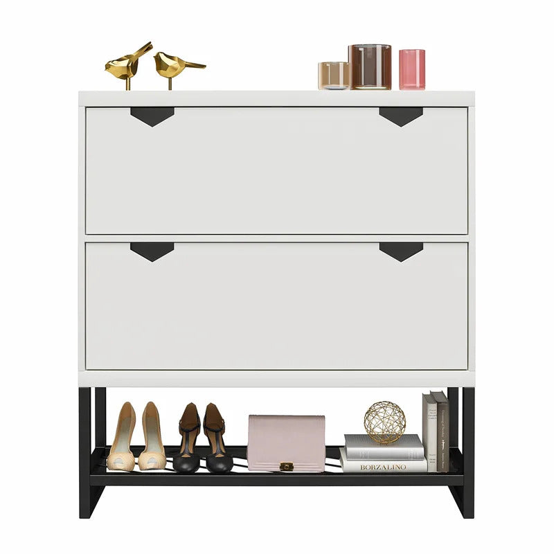 Shoe Rack: 12 Pair Shoe Storage Cabinet