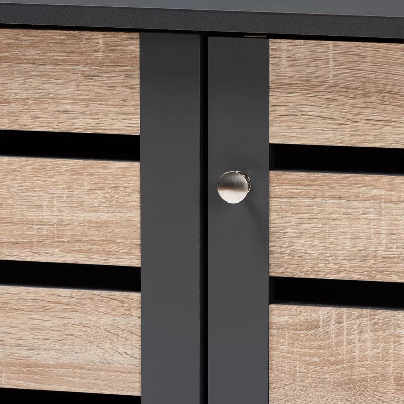 Shoe Rack: 14 Pair Shoe Storage Cabinet