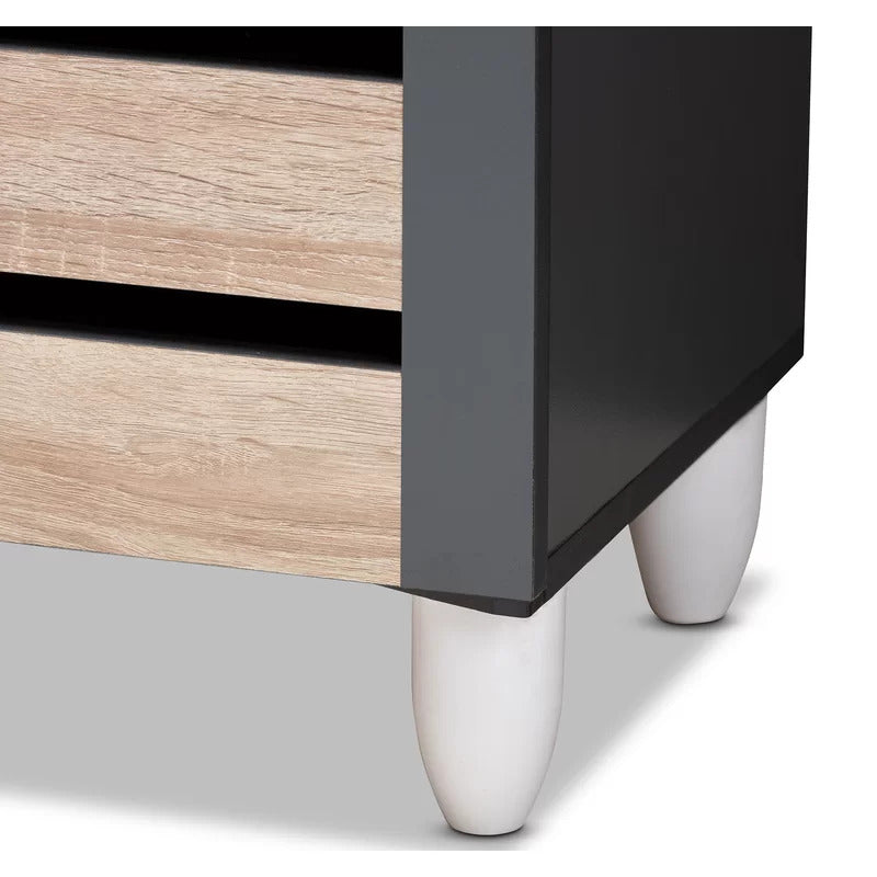 Shoe Rack: 14 Pair Shoe Storage Cabinet