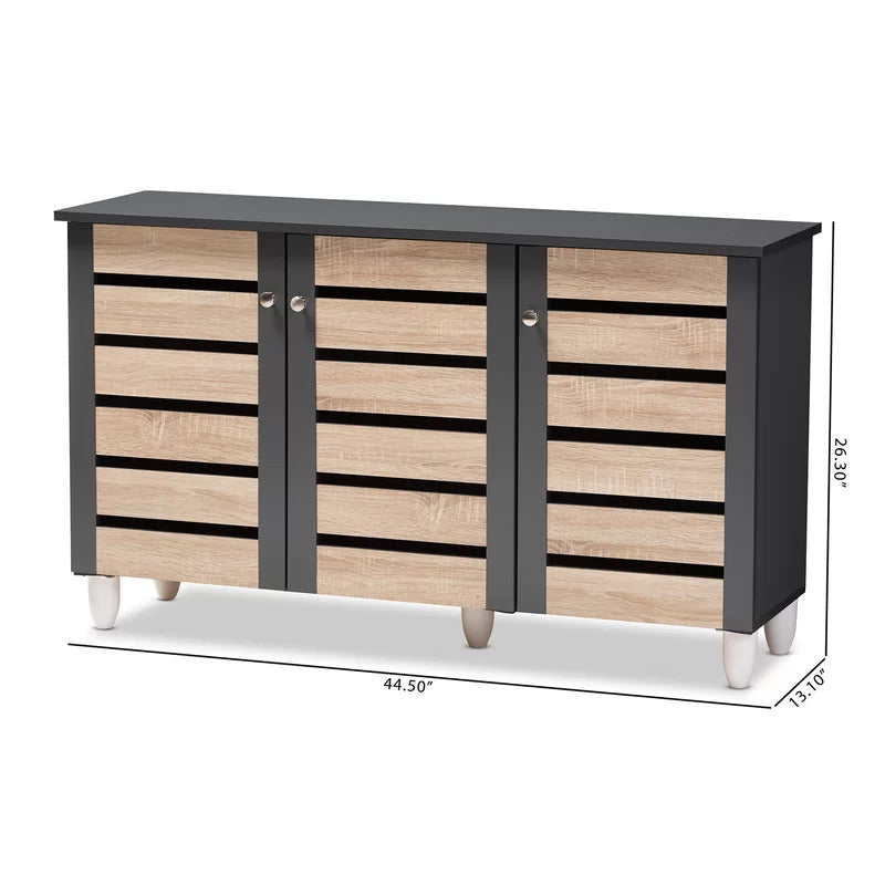 Shoe Rack: 14 Pair Shoe Storage Cabinet