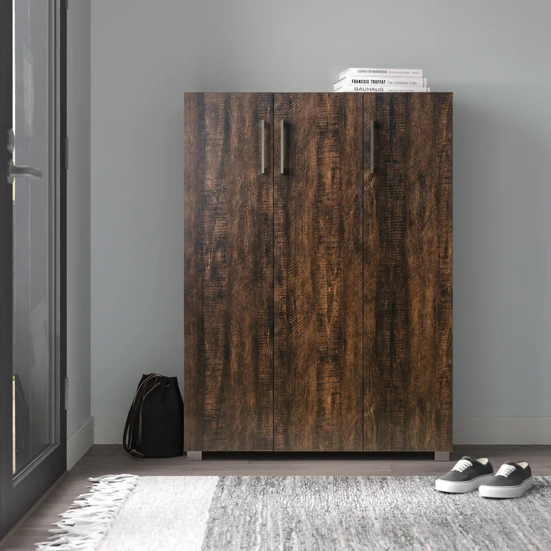 Shoe Rack: 14 Pair Shoe Storage Cabinet