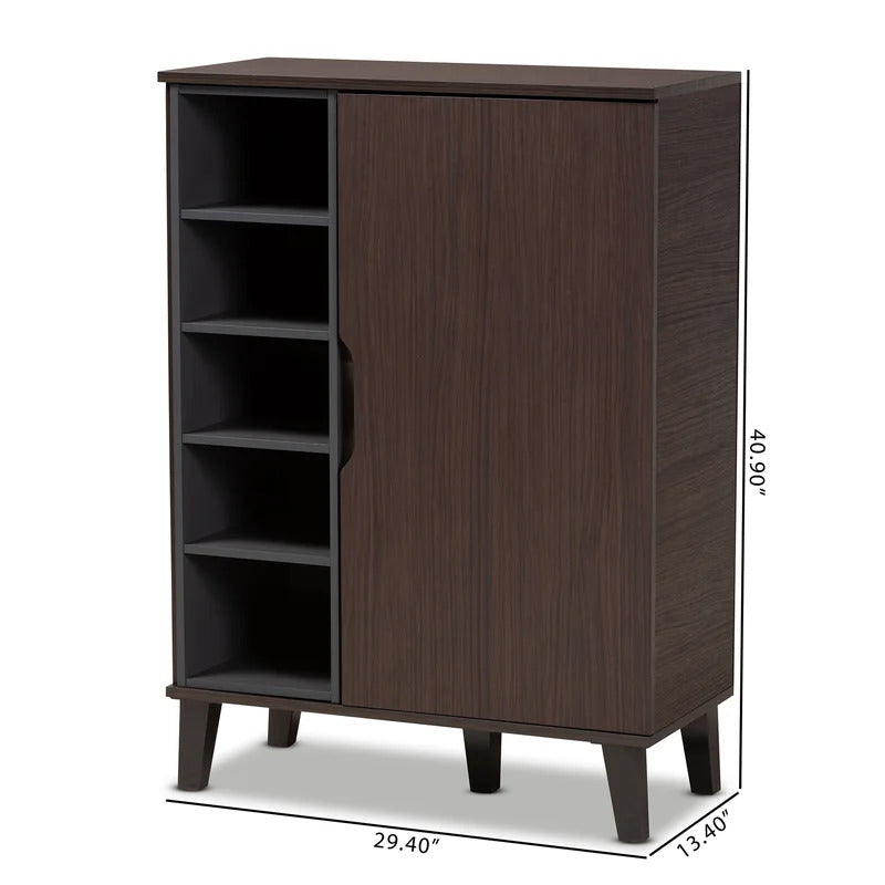 Shoe Rack: 15 Pair Shoe Storage Cabinet