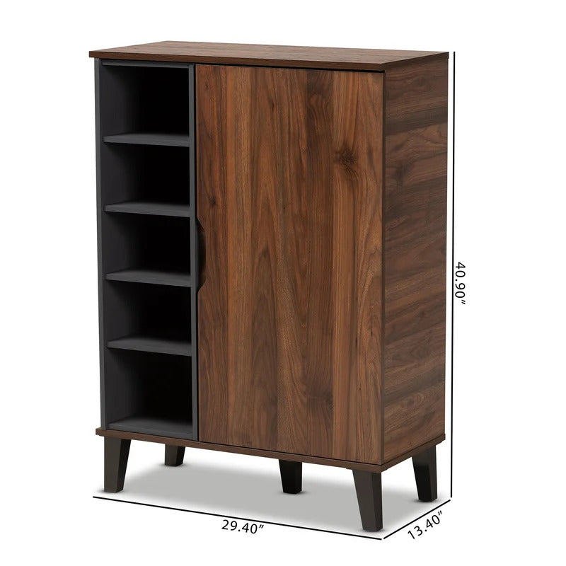 Shoe Rack: 15 Pair Shoe Storage Cabinet