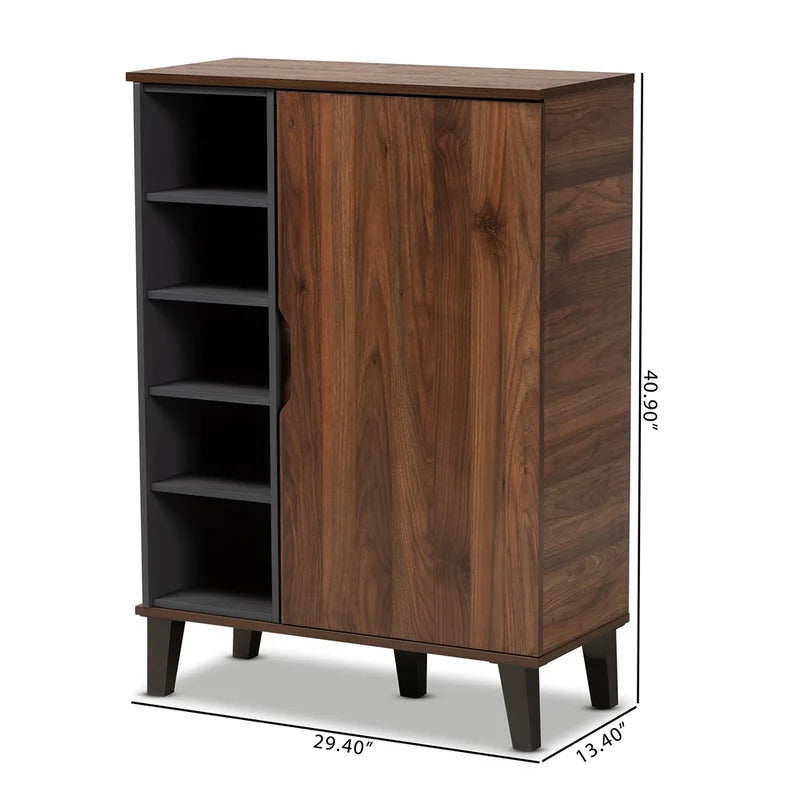 Shoe Rack: 15 Pair Shoe Storage Cabinet