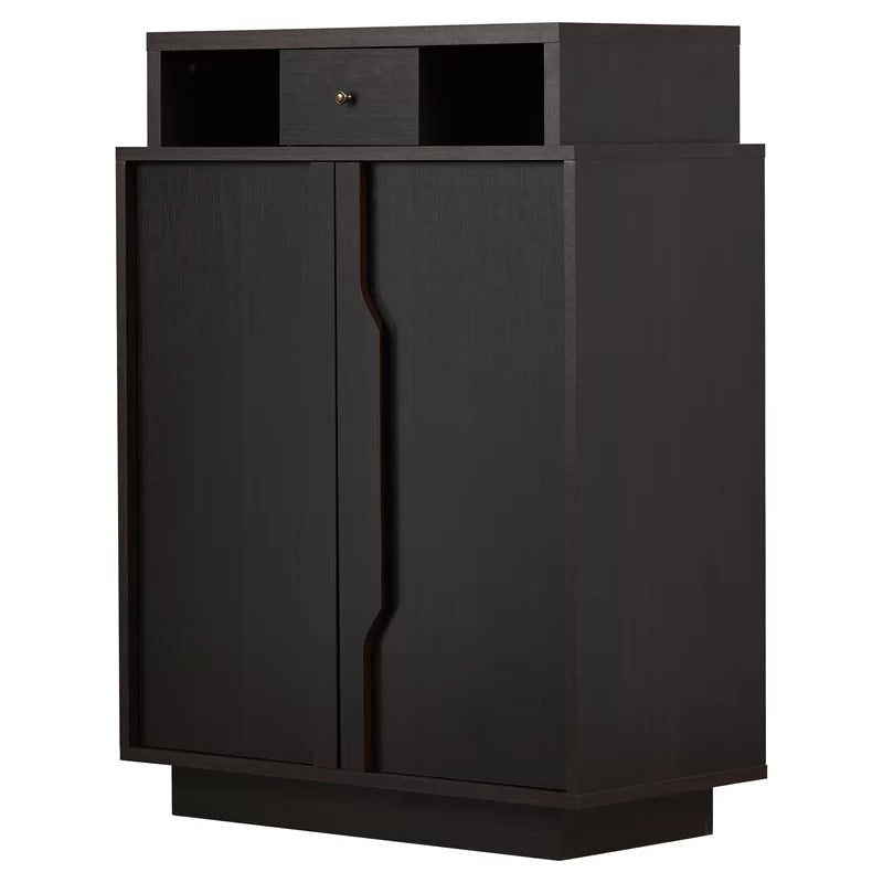 Shoe Rack: 15 Pair Shoe Storage Cabinet