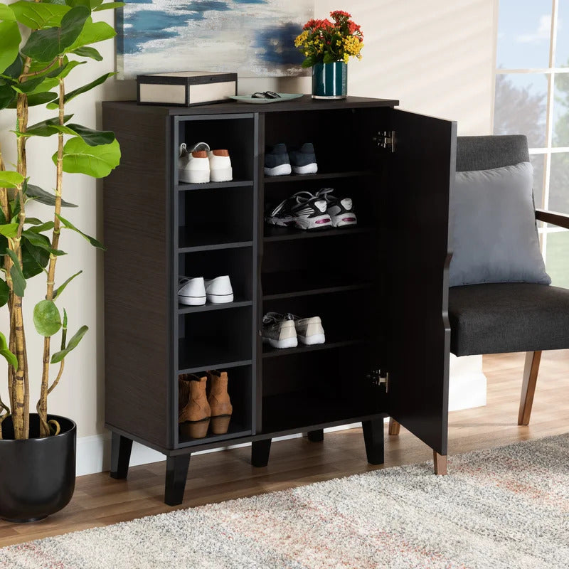 Shoe Rack: 15 Pair Shoe Storage Cabinet