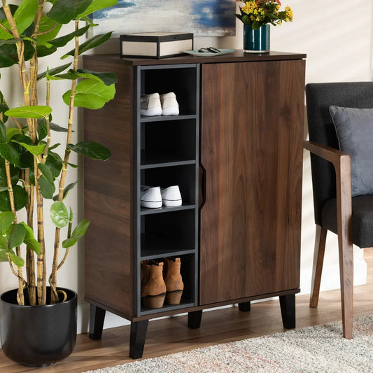 Shoe Rack: 15 Pair Shoe Storage Cabinet