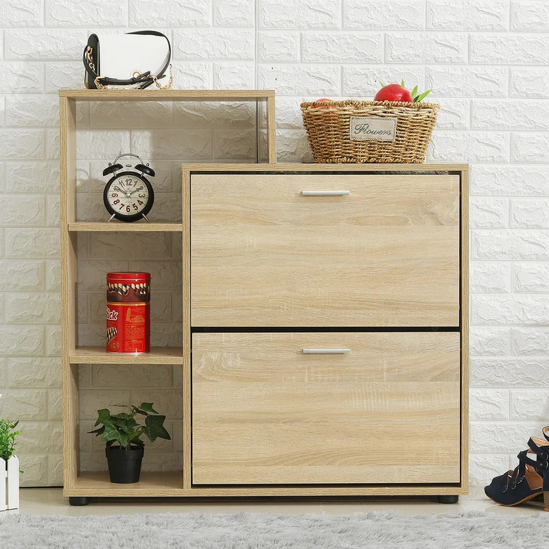 Shoe Rack: 15 Pair Shoe Storage Cabinet