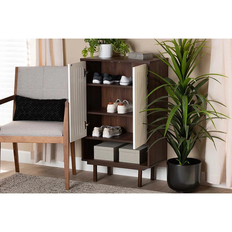 Shoe Rack: 16 Pair Shoe Storage Cabinet