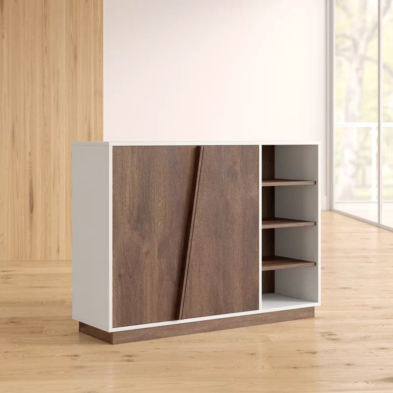 Shoe Rack: 16 Pair Shoe Storage Cabinet