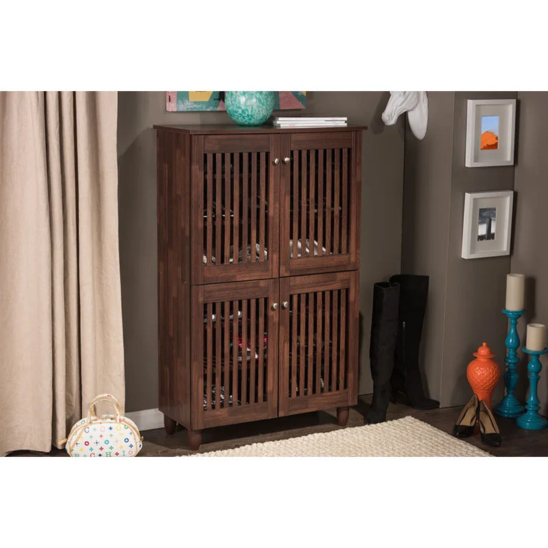 Shoe Rack: 18 Pair Shoe Storage Cabinet