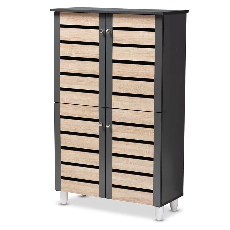 Shoe Rack: 18 Pair Shoe Storage Cabinet