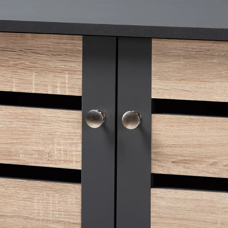 Shoe Rack: 18 Pair Shoe Storage Cabinet