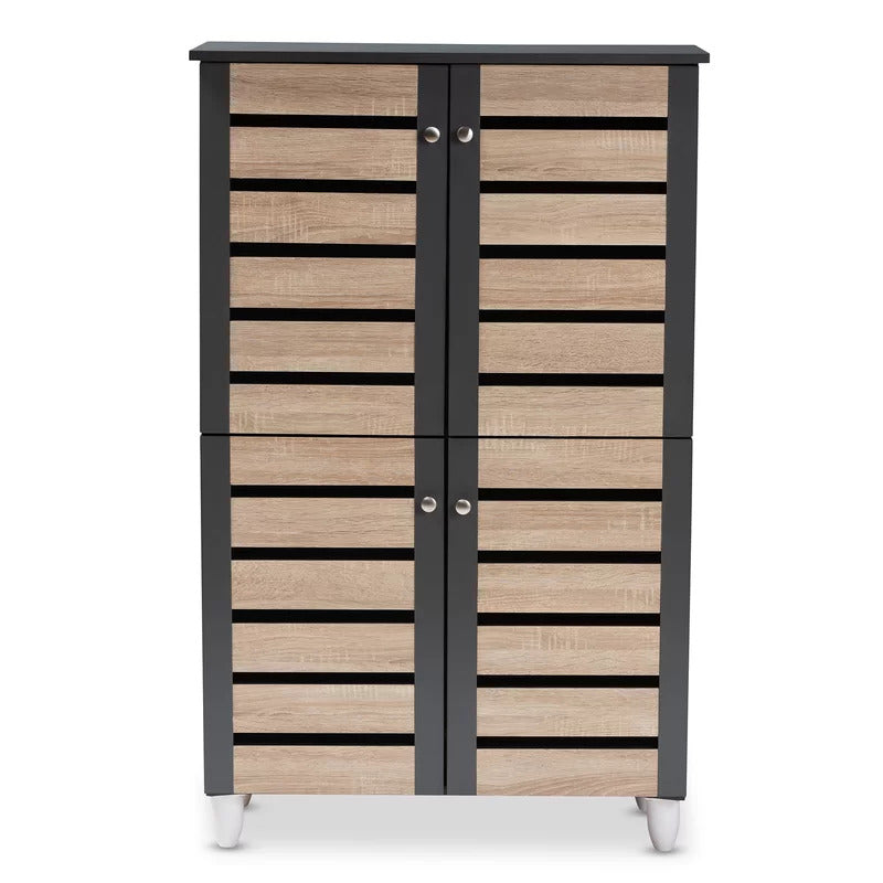 Shoe Rack: 18 Pair Shoe Storage Cabinet