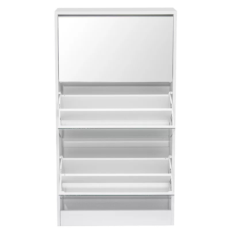 Shoe Rack: 18 Pair Stackable Shoe Storage Cabinet