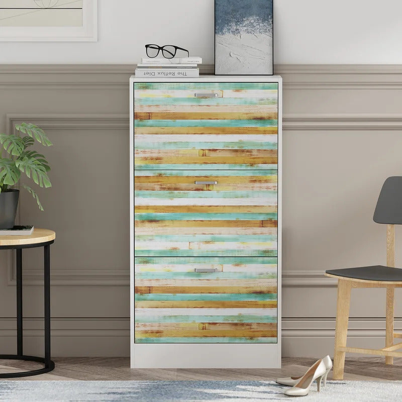 Shoe Rack: 18 Pair Stackable Shoe Storage Cabinet