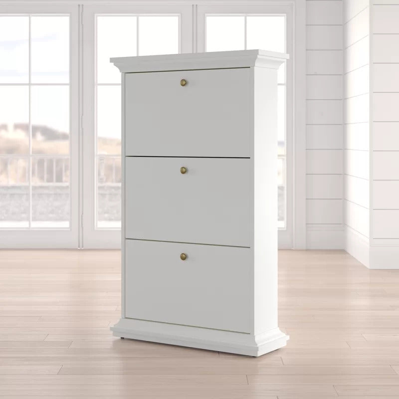 Shoe Rack: 21 Pair Shoe Storage Cabinet