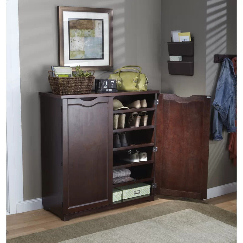 Shoe Rack: 38 Pair Shoe Storage Cabinet