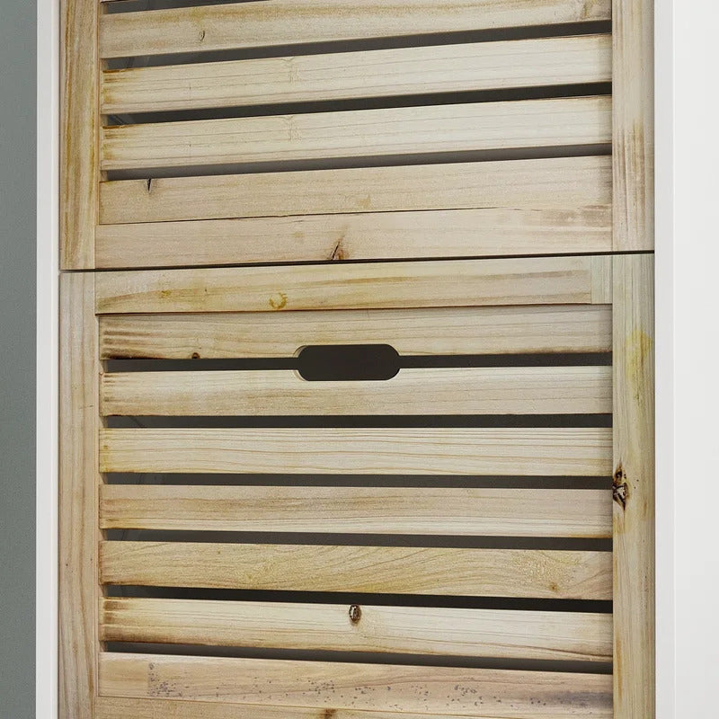 Shoe Rack: 61''H DELUXE 4 DRAWERS SHOE CABINET