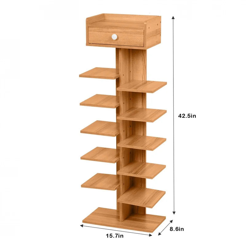 Shoe Rack: 7-Tier Vertical Shoe Rack