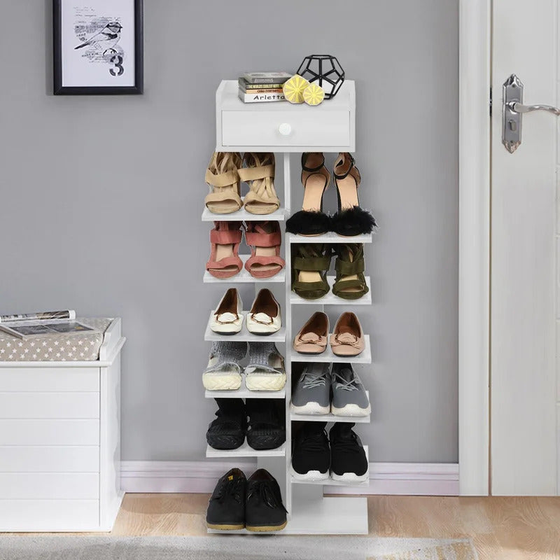 Shoe Rack: 7-Tier Vertical Shoe Rack