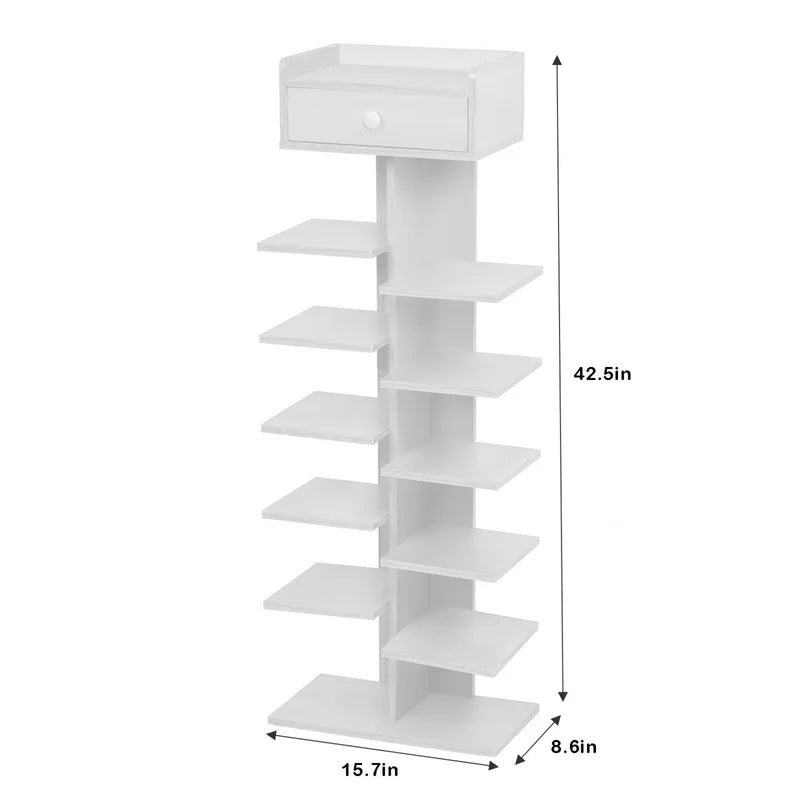 Shoe Rack: 7-Tier Vertical Shoe Rack