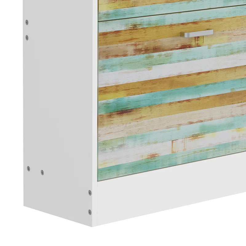 Shoe Rack: Modern White Shoe Storage Cabinet