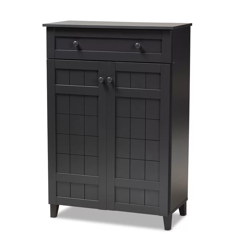 Shoe Rack: Modern and Contemporary 15 Pair Shoe Storage Cabinet