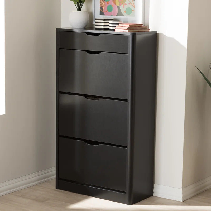 Shoe Rack: Modern and Contemporary 18 Pair Shoe Storage Cabinet
