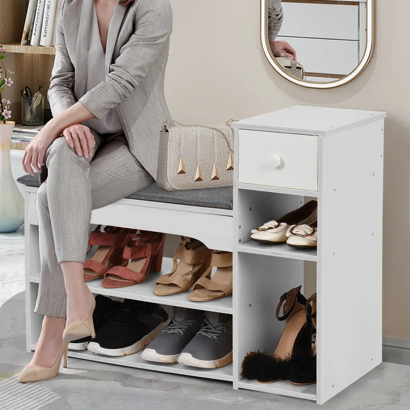 Shoe Rack: Storage Stool Fashion Sofa Bench Change Shoe Bench Shoe Rack