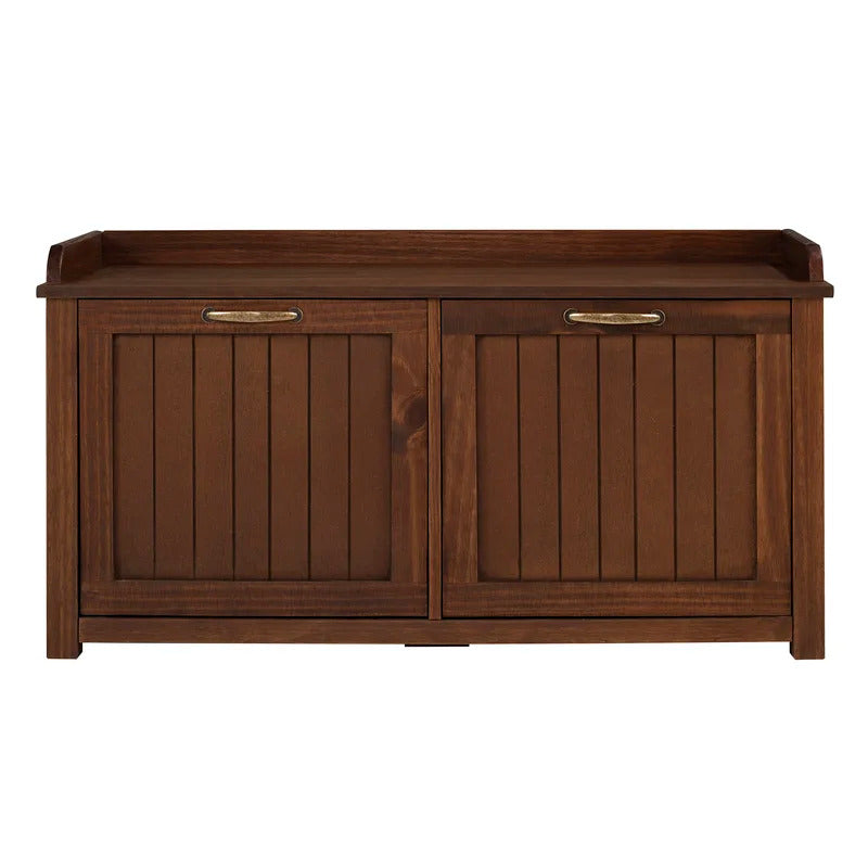 Shoe Rack: Tray Top Grooved Drop Down 10 Pair Shoe Storage Cabinet